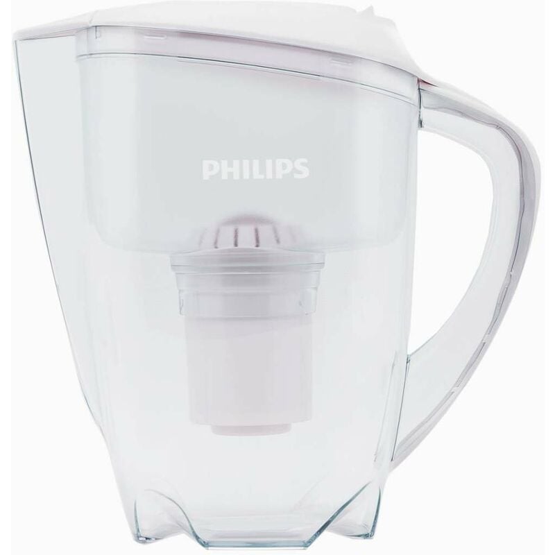 Philips Caraffe filtranti - Caraffa microfiltrante, 1500 ml, con timer,  bianco/trasparente AWP2920/10