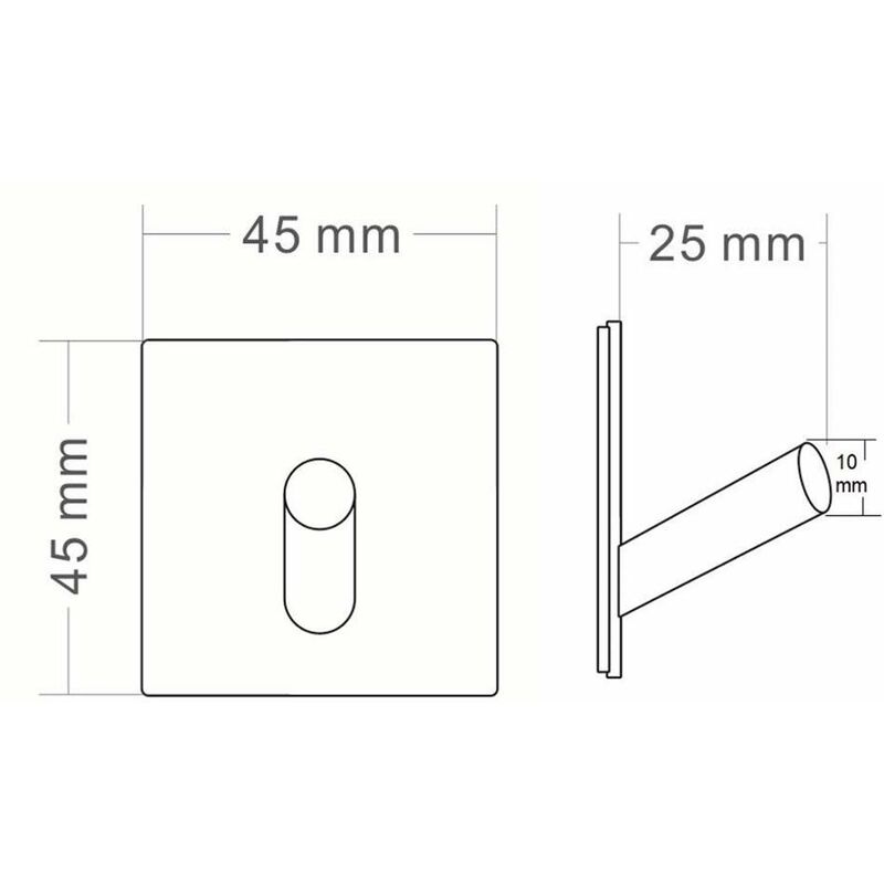 Porta Rotolo Cromo in Acciaio Fissaggio Adesivo 3M o Viti Linea Idea -  Feridras