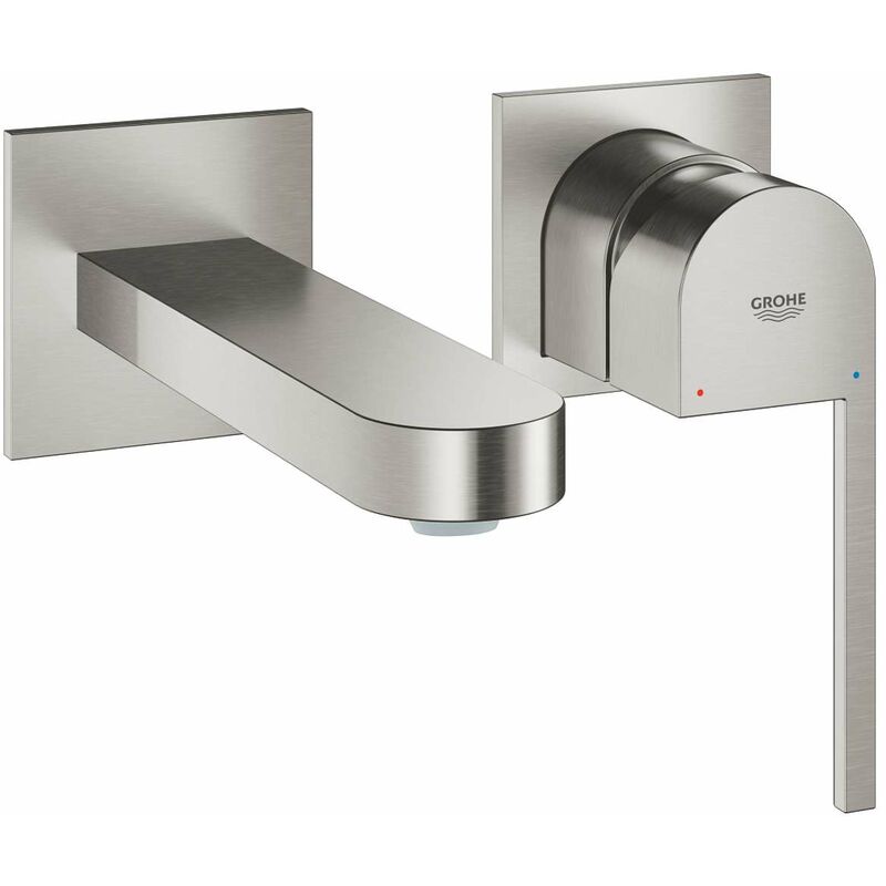 Grohe Plus - Miscelatore ad incasso per lavabo, montaggio a 2 fori,  supersteel 29303DC3