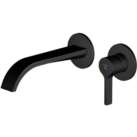 Steinberg 280 - Rubinetto ad incasso per lavabo, montaggio a 2 fori, nero opaco 280 1814 3 S (1/5)