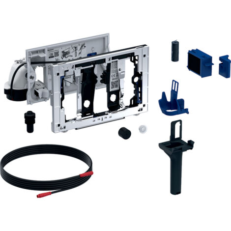 Geberit Accessori - Unitá di aspirazione cattivi odori DuoFresh, azionamento automatico, per cassette di risciacquo Sigma 8 cm, cromo 115.052.21.2