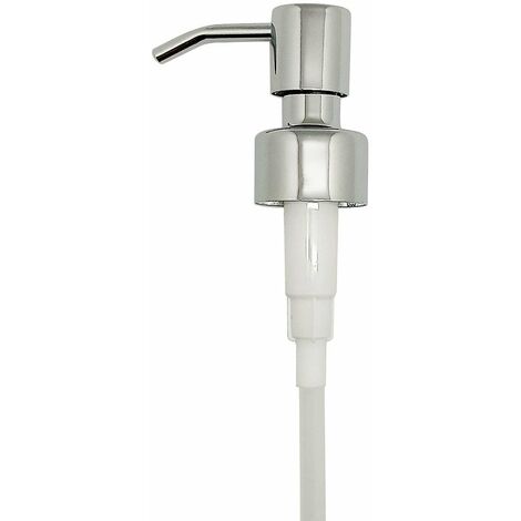 6 Pezzi Pompa Di Ricambio Per Dispenser Sapone Con Tubo 15cm - Teste Erogatrici In ABS Oro, Argento E Nero, Filetto 28mm, Antigoccia