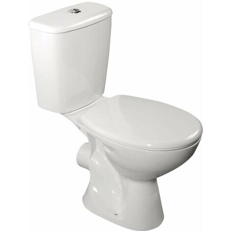 Aqualine Juan WC - WC monoblocco, sacrico posteriore, bianco LC2154