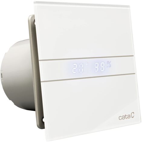 Cata E-150 Gth Estrattore da Bagno Serie e Glass  Ventola Silenziosa  Aspiratore Aria  Bianco  6 Pezzi