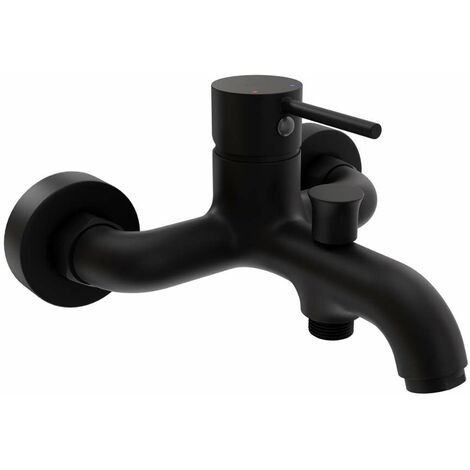 kielle Oudee - Miscelatore per vasca da bagno, nero opaco 10315104