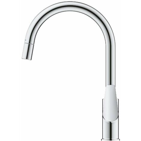 Grohe Start Edge - Miscelatore da lavello con bocca di erogazione estraibile, cromo 30550000