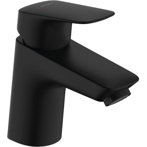 Hansgrohe Logis - Miscelatore da lavabo, con sistema di scarico, EcoSmart, nero opaco 71070670 (1/5)