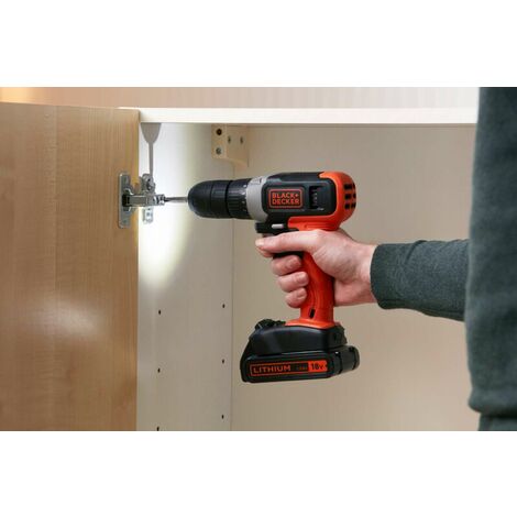 BLACK+DECKER Accessori - Trapano a batteria 18V, 1x batteria 1,5