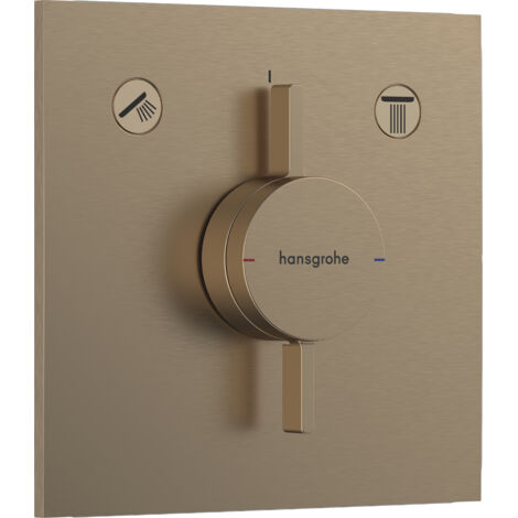 Hansgrohe DuoTurn E - Miscelatore ad incasso per 2 utenze, bronzo spazzolato 75417140