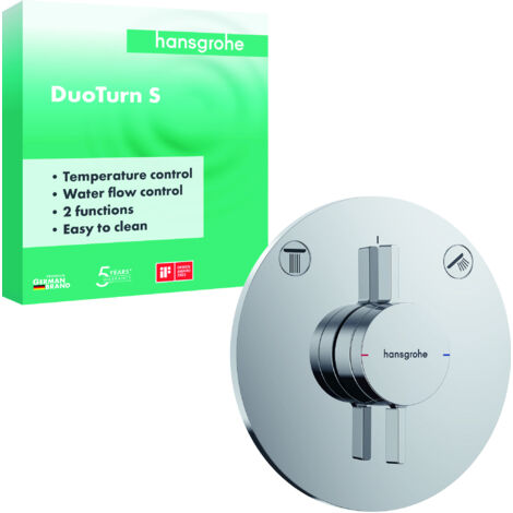 Hansgrohe DuoTurn S - Miscelatore ad incasso per 2 utenze, cromo 75418000