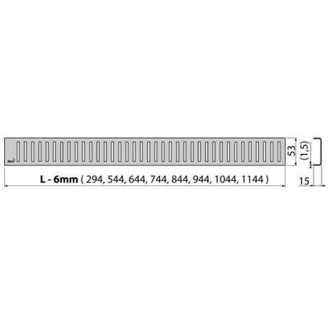 Canale Di Scarico Lineare Per Doccia Naiture In Acciaio Inox Spazzolato - 6 Lunghezze Disponibili (da 45,7 Cm A 101,6 Cm) - Montaggio A Pavimento