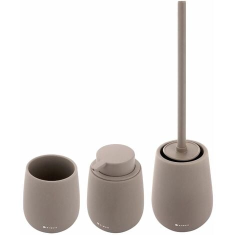 Nimco Tabo - Set di accessori da bagno, marrone TA SET-07