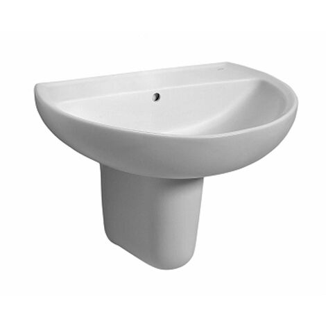Kolo Rekord - Lavabo, 50x41 cm, senza foro per miscelatore, bianco K91050000
