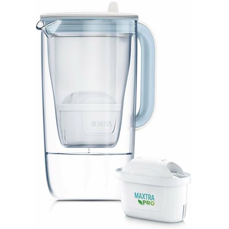 Brita Caraffe - Caraffa filtrante One, volume 2,5 l, filtro Maxtra Pro, vetro/bianco 1050452