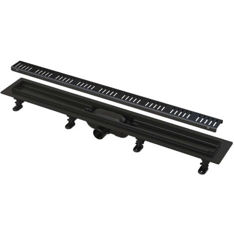 Alca - Piatto doccia Simple 65 cm, con bordo per griglia forata, incl. griglia, nero opaco APZ10BLACK-650M (1/5)