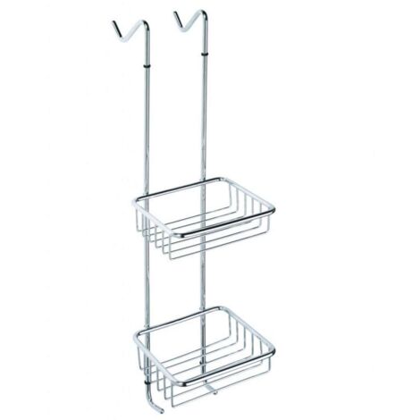 Mensola Doccia Sospesa In Acciaio Inox Oro 40 Cm, Ripiano A Parete Per Bagno E Cucina, Portaoggetti 9kg