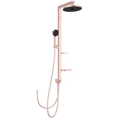 Ideal Standard ALU+ - Set doccia senza miscelatore, diametro 26 cm, 2 getti, rosé BD585RO