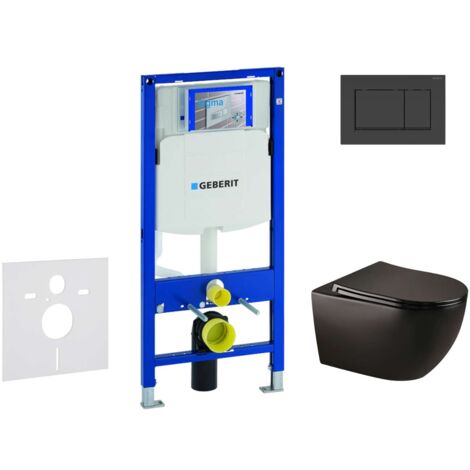 Kielle Genesis - Set Modulo Di Installazione A Parete, Vaso WC Oudee Copriwater Softclose E Placca Di Comando Gemini Ii Cromo Lucido 30505ss68