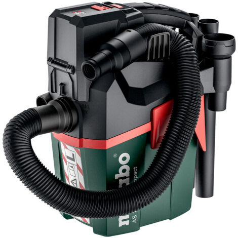 Metabo - Aspiratore industriale a batteria 18V, volume 6 l, senza batteria e caricatore 602028850