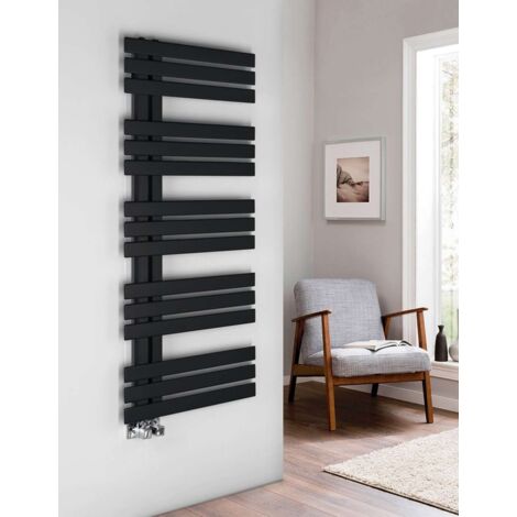 Sapho Silvana - Scaldasalviette 124x50 cm, nero opaco IR154B