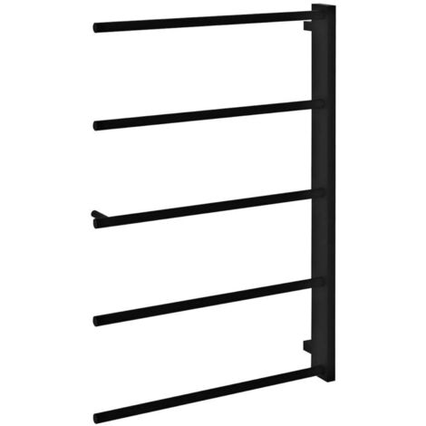 Cosmic Metric set accessori bagno con portasasciugamano 40 cm portarotolo destro e 2 appendini nero opaco