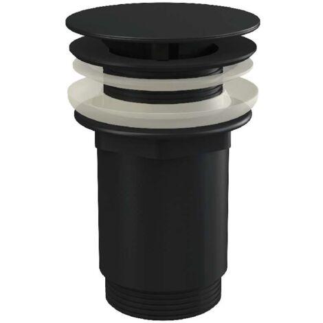 Alca Accessori - Scarico per lavabo, non richiudibile, nero opaco A396BLACK (1/2)