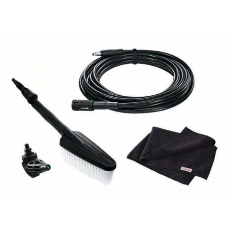 Bosch Home And Garden Car Wash Kit - Includes Foam Nozzle, Brush, Hose & Cloth