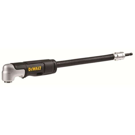 Dewalt – Riduttore flessibile ad angolo retto 1/4 – Coppia 43Nm per spazi ristretti – Testa lunga 65mm – Alloggiamento in metallo – DT20502QZ (1/5)