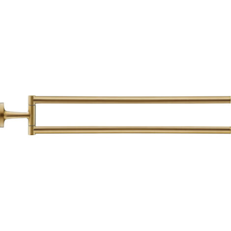 Duravit Starck T - Portasciugamani doppio, girevole, lunghezza 47 cm, color bronzo spazzolato 0099410400 (1/3)