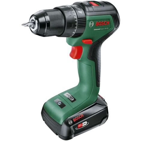 Bosch Utensili - Trapano avvitatore percussione AKU 18V, 1x batteria 2,0 Ah Li-Ion, caricabatterie 06039D7101