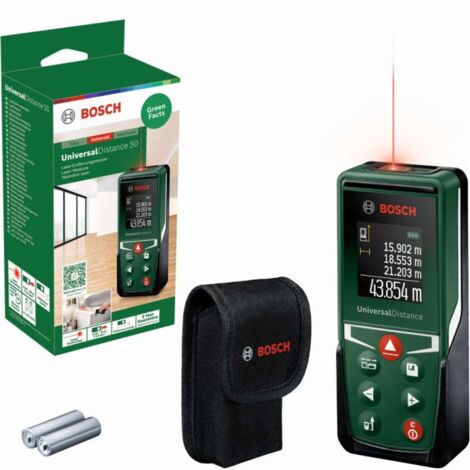 Bosch Accessori - Distanziometro laser, portata 50 m 0603672801