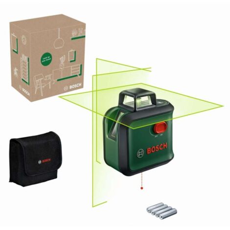 Laser a croce con livello avanzato 360° Set, confezione per eCommerce
