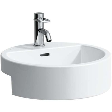 Laufen Living - Lavabo da incasso 460x460 mm, con 1 foro per rubinetto, bianco H8134310001041 (1/4)