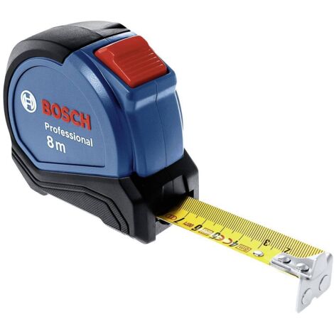 Bosch Professional - Metro a nastro con blocco automatico, larghezza 27 mm, gancio magnetico, colore blu, lunghezza 8 metri