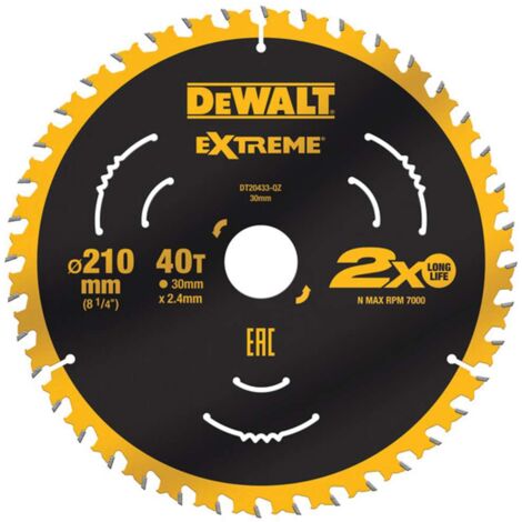 Dewalt piła tarcz.210x30mmx40z (1/2)