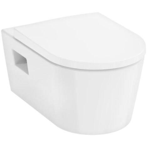 Hansgrohe EluPura S Original - WC sospeso con sedile, Rimless, bianco 60207450 (1/5)