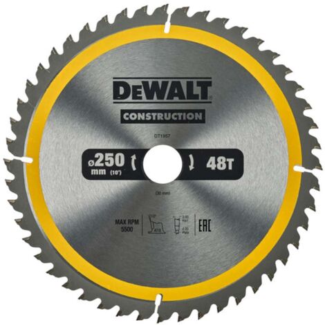 Dewalt DT1957-QZ Lama Sega Circolare 250x30mm 48T Cemento