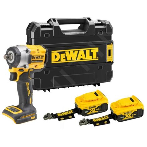 DeWALT Utensili - Avvitatore a impulsi a batteria 18V, 2x batteria 5,0 Ah LANYARD READY, senza caricabatterie DCF921P2LRT-XJ
