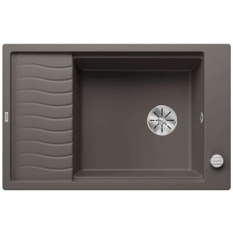 Blanco Elon XL 6 - Lavello in silgranit, 78x50 cm, con comando remoto dello scarico e accessori, InFino, grigio 527253