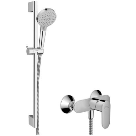 Hansgrohe Vernis Blend - Set doccia con miscelatore, 2 getti, EcoSmart, cromo 26957000