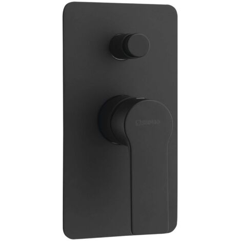 Sapho Pax - Miscelatore da incasso con corpo, per 2 apparecchi, nero opaco XA42/15 (1/2)