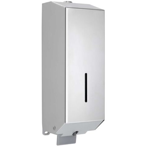 Sapho Settore alberghiero - Dispenser di sapone liquido, 1100 ml, acciaio inox lucido XP123 (1/4)