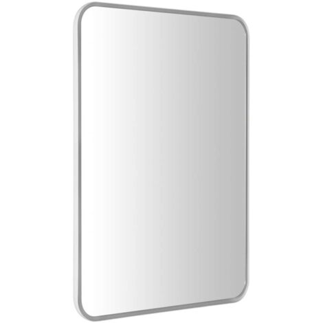 Sapho Float - Specchio in cornice 50x70 cm, con illuminazione LED, bianco lucido 22571 (1/5)