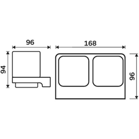 2 pz reggimensola supporto staffa mensola plastica metallo 18cm frassino
