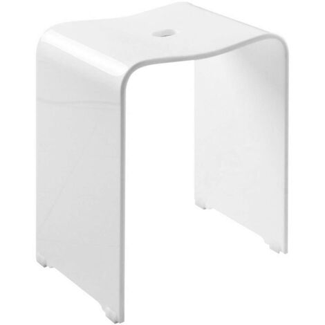 Sapho Accessori Ridder - Sgabello da bagno, bianco opaco A211101