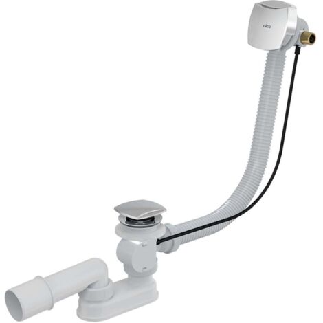 Alcadrain Sistemi Di Scarico - Set Di Scarico E Troppopieno Per Vasca Da Bagno Lunghezza 1000 Mm Click Clack Nero Opaco A507black 100 83144746 - Foto 12