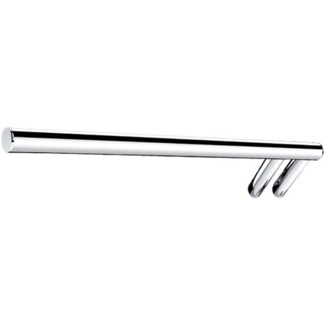 Porta Asciugamani Hoop Hp160-33 Cromo - Design Italiano, 60x5,3x7,3 Cm, Kit Fissaggio Incluso