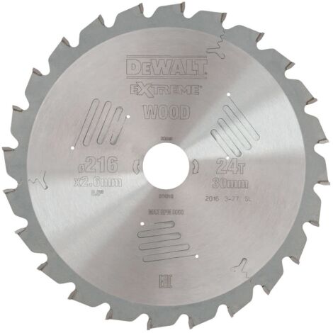 DeWALT - Lama circolare per legno 216x30 mm, 24 denti DT4310
