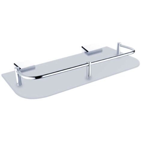 Nimco Kibo - Mensola, lunghezza 30 cm, vetro satinato/cromo Ki 14091AX-30-26