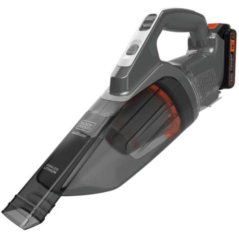 Black+Decker BCHV001C1 Aspirabriciole senza Sacchetto Nero-Grigio-Arancione